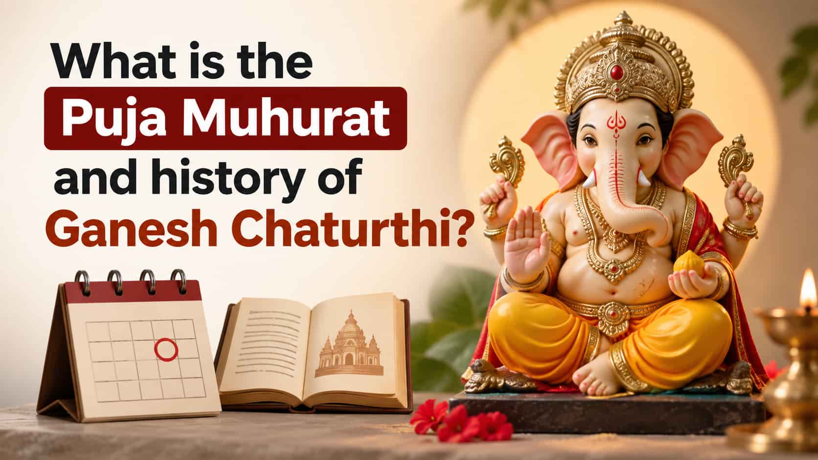 What is the Puja Muhurat and history of Ganesh Chaturthi?